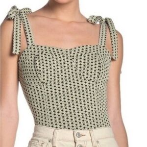 FREE PEOPLE Sunflower Tie Strap Tank Top